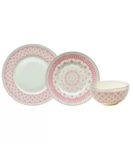 Aparelho De Jantar Tie Mood 18 Pçs Em Porcelana 23255